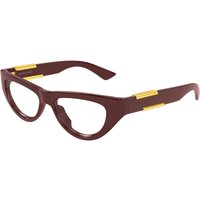 Bottega Veneta BV1454O 004 Women’s Eyeglasses Burgundy Size 51 - Blue Light Block Available