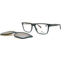 Lacoste L6010 MAG-SET With Clip-On 301 Men's Eyeglasses Green Size 55 - Blue Light Block Available