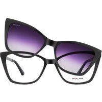 Polar 617 With Clip-On 77/F Women’s Eyeglasses Black Size 54 - Blue Light Block Available