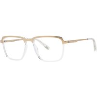 Jhane Barnes Isometry Crystal Men's Eyeglasses Gold Size 53 - Blue Light Block Available