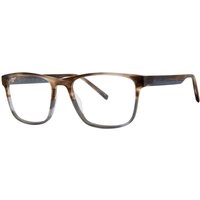 Jhane Barnes Arbitrary Denim Horn Men's Eyeglasses Brown Size 53 - Blue Light Block Available