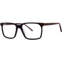 Jhane Barnes Contrapositive Black Men's Eyeglasses Black Size 56 - Blue Light Block Available