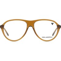 Karl Lagerfeld KL6217 210 Men's Eyeglasses Brown Size 55 - Blue Light Block Available