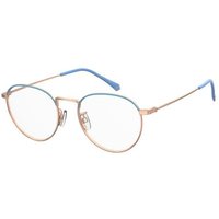 Polaroid PLD D396/G Asian Fit QWU Men's Eyeglasses Gold Size 51 - Blue Light Block Available