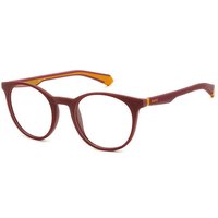 Polaroid PLD D476 M0H Men's Eyeglasses Burgundy Size 50 - Blue Light Block Available