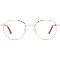 Polaroid PLD D522/G Asian Fit DDB Men's Eyeglasses Gold Size 49 - Blue Light Block Available