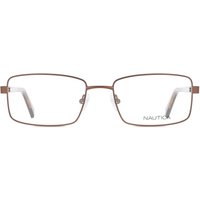 Nautica N7300 210 Men's Eyeglasses Brown Size 55 - Blue Light Block Available