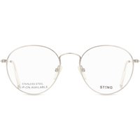Sting VST127 0579 Men's Eyeglasses Silver Size 50 - Blue Light Block Available