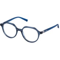 Sting VSJ759 0U11 Men's Eyeglasses Blue Size 47 - Blue Light Block Available