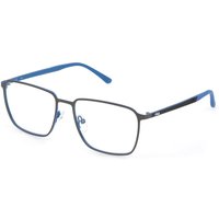 Fila VFI204 08GG Men's Eyeglasses Blue Size 56 - Blue Light Block Available