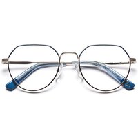 Etnia Barcelona Milu Kids SLBL Kids' Eyeglasses Silver Size 48 - Blue Light Block Available