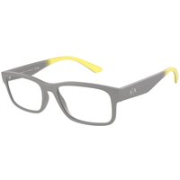 Armani Exchange AX3106F Asian Fit 8180 Men's Eyeglasses Grey Size 56 - Blue Light Block Available