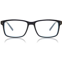 Square Full Rim Acetate Men's Prescription Eyeglasses Online Blue Size 53 - Free Lenses - Blue Light Block Available - SmartBuy Collection