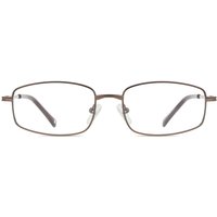 男性用 長方形 金属 茶色 サングラス - アンチブルーライト - SmartBuy Collection