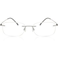 Square Rimless Titanium Men's Prescription Eyeglasses Online Grey Size 52 - Free Lenses - Blue Light Block Available - SmartBuy Collection