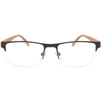 男性用 正方形 金属 茶色 サングラス - アンチブルーライト - SmartBuy Collection