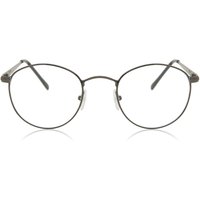 Oval Full Rim Metal Men's Prescription Eyeglasses Online Silver Size 47 - Free Lenses - Blue Light Block Available - SmartBuy Collection