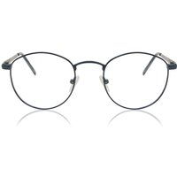 Oval Full Rim Metal Men's Prescription Eyeglasses Online Blue Size 47 - Free Lenses - Blue Light Block Available - SmartBuy Collection