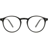 男性用 楕円形 プラスチック 黒 サングラス - アンチブルーライト - SmartBuy Collection