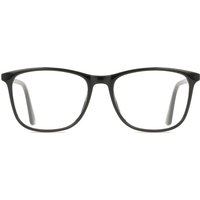 Square Full Rim Plastic Men's Prescription Eyeglasses Online Black Size 55 - Free Lenses - Blue Light Block Available - SmartBuy Collection