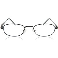 男性用 楕円形 金属 黒 サングラス - アンチブルーライト - SmartBuy Collection