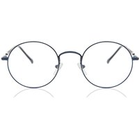 Round Full Rim Metal Men's Prescription Eyeglasses Online Blue Size 48 - Free Lenses - Blue Light Block Available - SmartBuy Collection