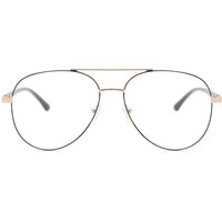 男性用 長方形 金属 黒 サングラス - アンチブルーライト - SmartBuy Collection