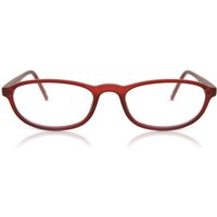 男性用 楕円形 プラスチック バーガンディ サングラス - アンチブルーライト - SmartBuy Collection