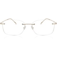 男性用 長方形 チタン 製 金色 サングラス - アンチブルーライト - SmartBuy Collection