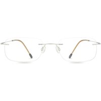 男性用 長方形 チタン 製 Silver サングラス - アンチブルーライト - SmartBuy Collection