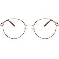 男性用 円形 金属 赤 サングラス - アンチブルーライト - SmartBuy Collection