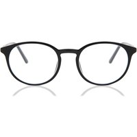男性用 円形 プラスチック 黒 サングラス - アンチブルーライト - SmartBuy Collection