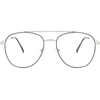 男性用 パイロット 金属 黒 サングラス - アンチブルーライト - SmartBuy Collection