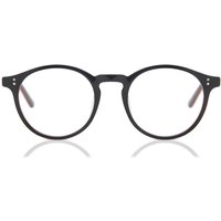 Oval Full Rim Plastic Men's Prescription Eyeglasses Online Black Size 46 - Free Lenses - Blue Light Block Available - SmartBuy Collection