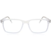 男性用 正方形 プラスチック 白 サングラス - アンチブルーライト - SmartBuy Collection