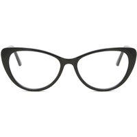 女性用 猫目 プラスチック 黒 サングラス - アンチブルーライト - SmartBuy Collection