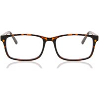 Rectangle Full Rim Plastic Men's Prescription Eyeglasses Online Tortoiseshell Size 55 - Free Lenses - Blue Light Block Available - SmartBuy Collection