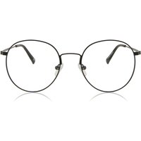 男性用 楕円形 金属 黒 サングラス - アンチブルーライト - SmartBuy Collection
