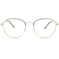 男性用 楕円形 金属 金色 サングラス - アンチブルーライト - SmartBuy Collection