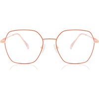 Geometric Full Rim Metal Men's Prescription Eyeglasses Online Gold Size 53 - Free Lenses - Blue Light Block Available - SmartBuy Collection