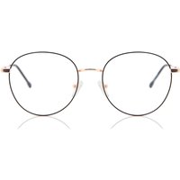 男性用 楕円形 金属 金色 サングラス - アンチブルーライト - SmartBuy Collection