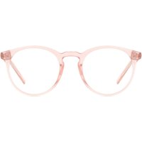 男性用 楕円形 プラスチック ピンク サングラス - アンチブルーライト - SmartBuy Collection
