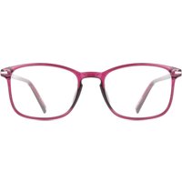 Square Full Rim Plastic Men's Prescription Eyeglasses Online Purple Size 52 - Free Lenses - Blue Light Block Available - SmartBuy Collection