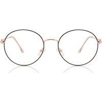 Round Full Rim Metal Men's Prescription Eyeglasses Online Black Size 53 - Free Lenses - Blue Light Block Available - SmartBuy Collection