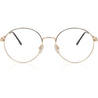 Round Full Rim Metal Men's Prescription Eyeglasses Online Gold Size 53 - Free Lenses - Blue Light Block Available - SmartBuy Collection