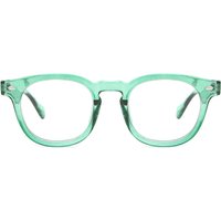 男性用 正方形 プラスチック 緑 サングラス - アンチブルーライト - SmartBuy Collection