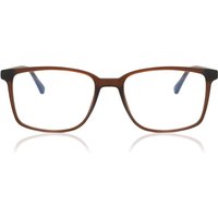 Rectangle Full Rim Plastic Men's Prescription Eyeglasses Online Brown Size 54 - Free Lenses - Blue Light Block Available - SmartBuy Collection