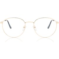 男性用 楕円形 金属 金色 サングラス - アンチブルーライト - SmartBuy Collection