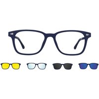 男性用 正方形 プラスチック 青 サングラス - アンチブルーライト - SmartBuy Collection