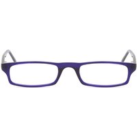 Rectangle Full Rim Plastic Men's Prescription Eyeglasses Online Blue Size 49 - Free Lenses - Blue Light Block Available - SmartBuy Collection